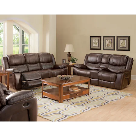 Casual Reclining Living Room Group